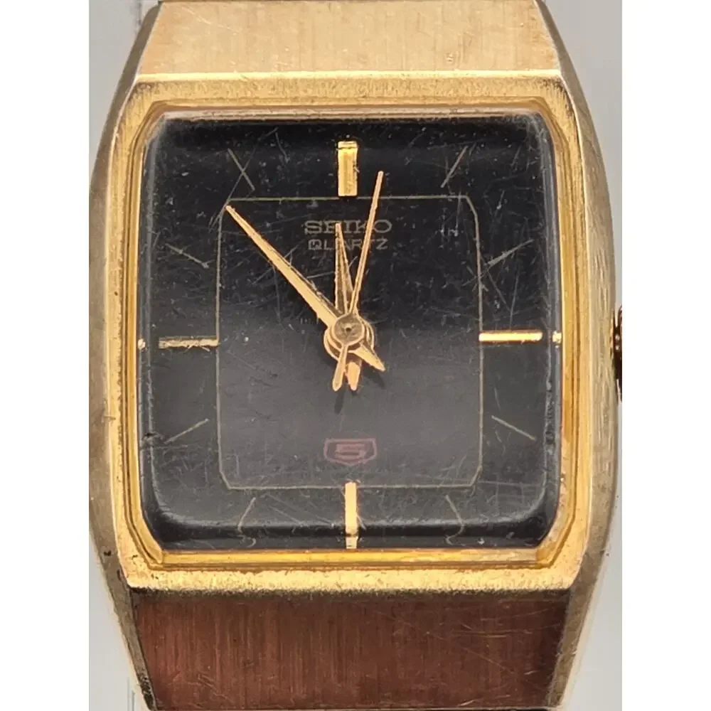 Seiko Quartz Watch Gold-Tone Vintage 90s